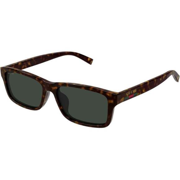 NWT Gucci GG1986SA-002 Havana Green 57mm Sunglasses